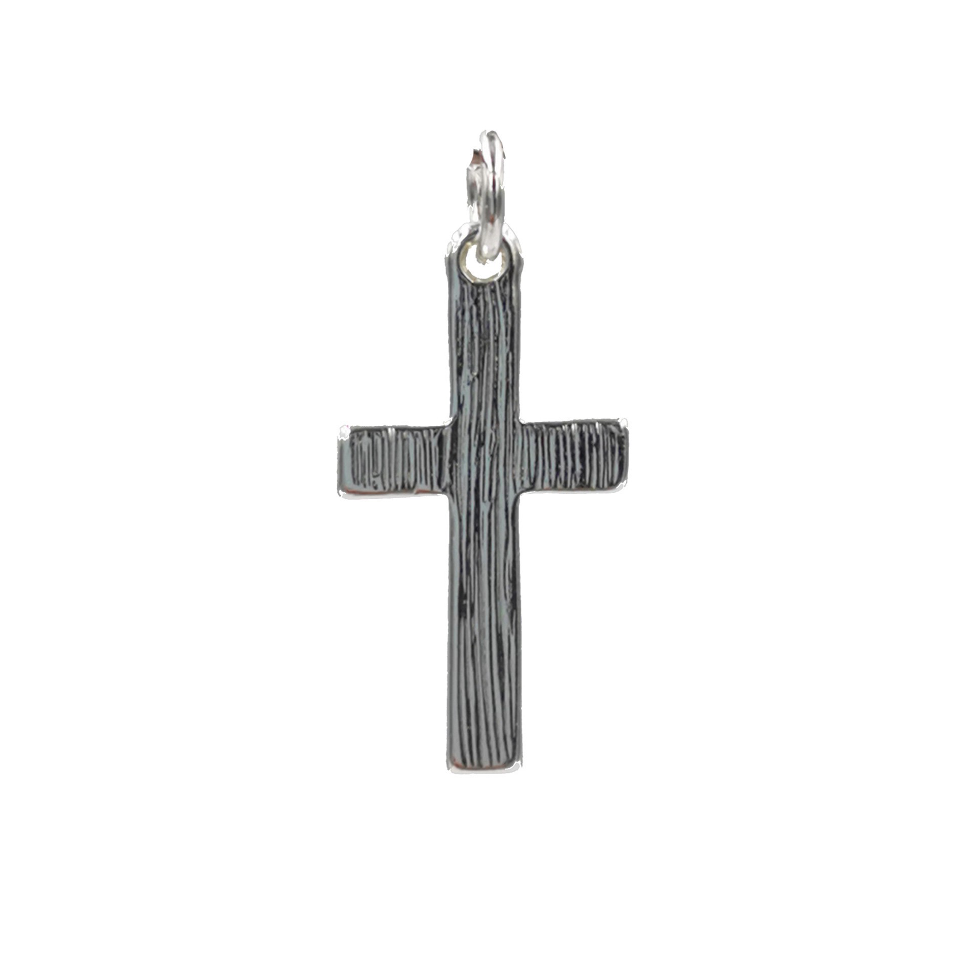 slide 2 of 3, Charmalong Antique Silver Plated Cross Charm By Bead Landing, 1.14 in x 0.53 in x 0.24 in