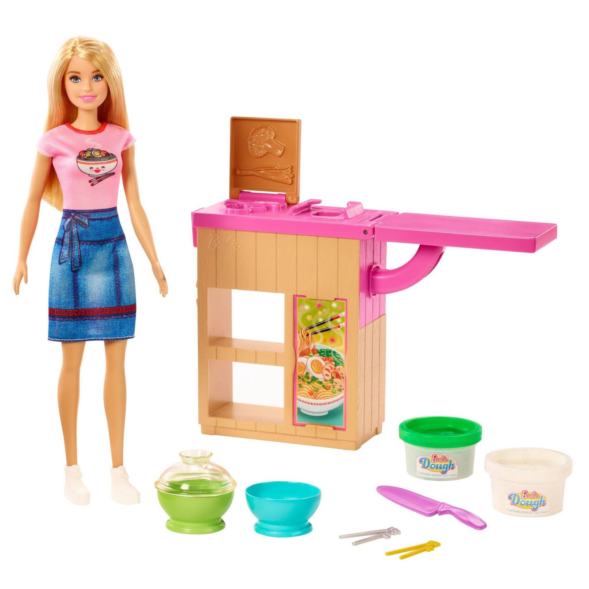 slide 1 of 6, Barbie Noodle Bar Career Playset, 1 ct