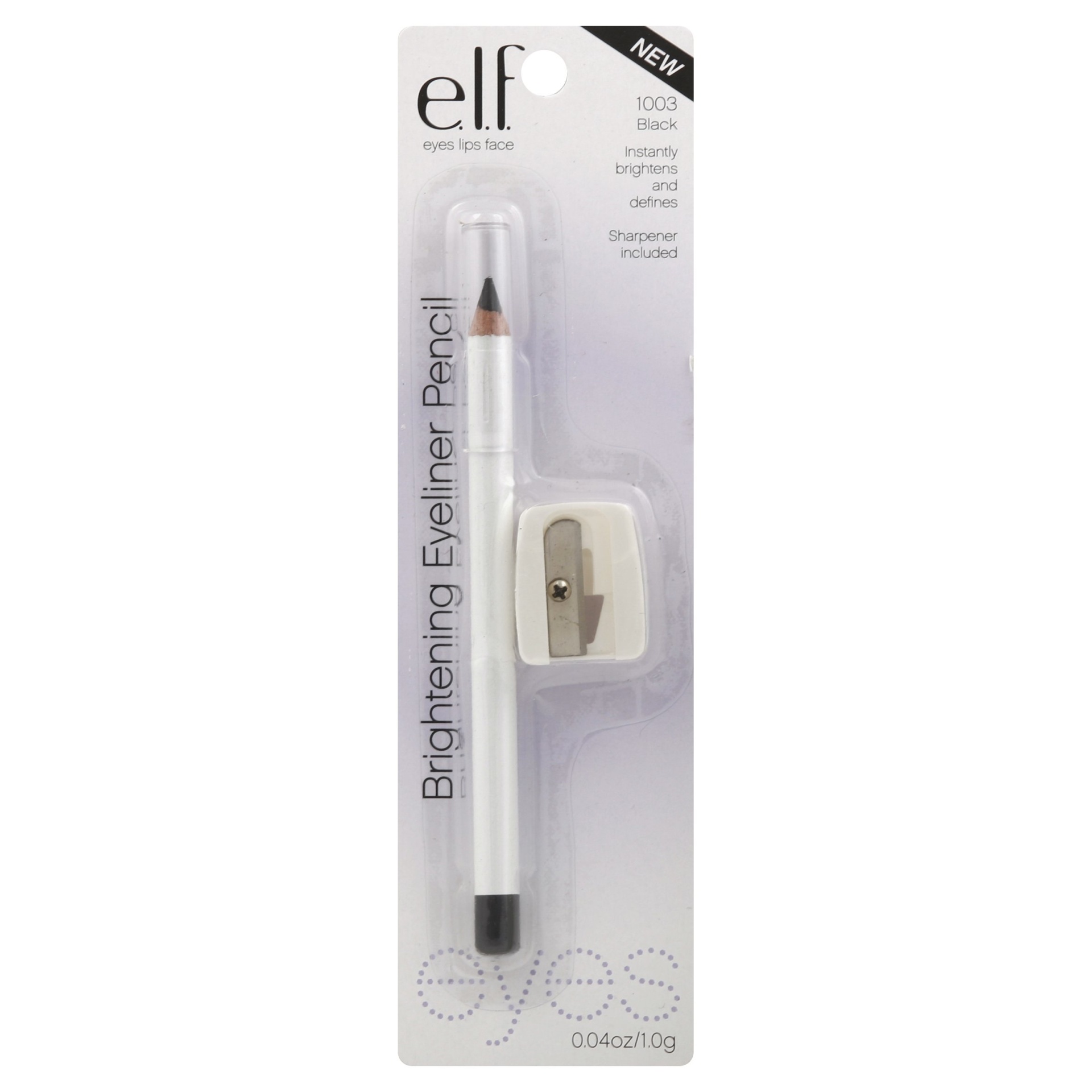 slide 1 of 4, e.l.f. Brightening Eyeliner Pencil - Black, 0.04 oz