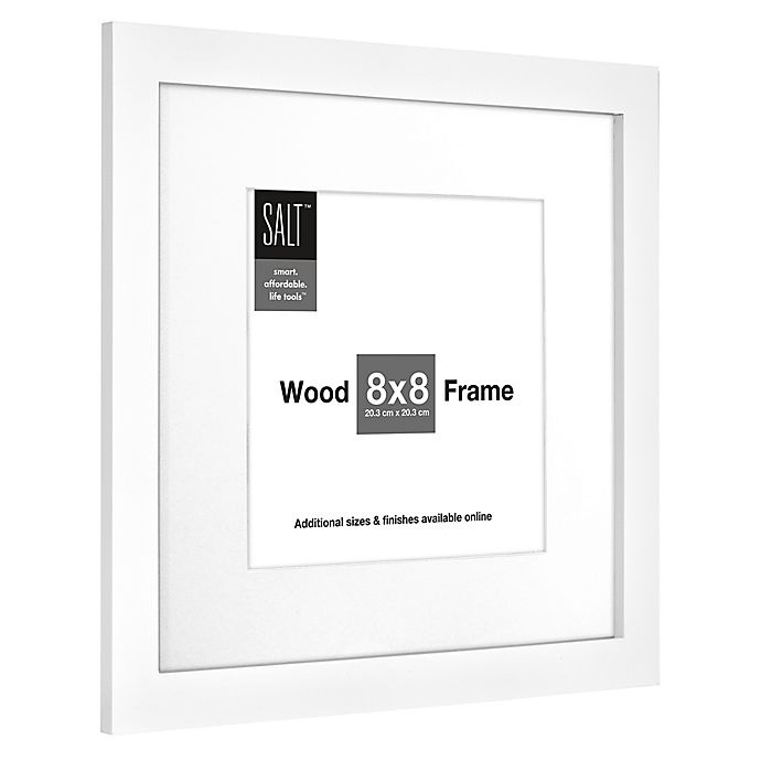 slide 2 of 2, SALT Gallery Matted Picture Frame - White, 8 in x 8 in