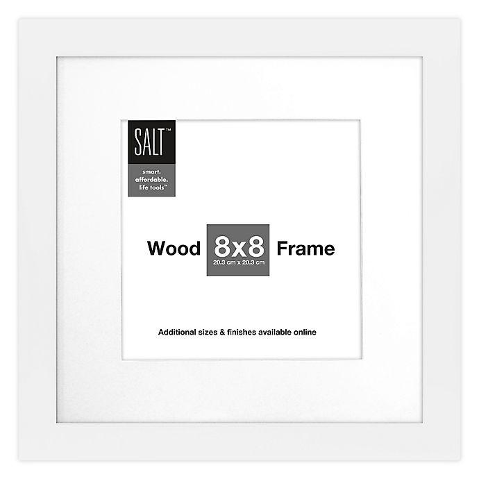 slide 1 of 2, SALT Gallery Matted Picture Frame - White, 8 in x 8 in