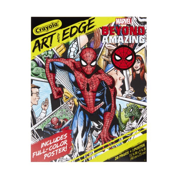slide 3 of 7, Crayola Art With Edge Spider-Man Beyond Amazing Coloring Book, 1 ct