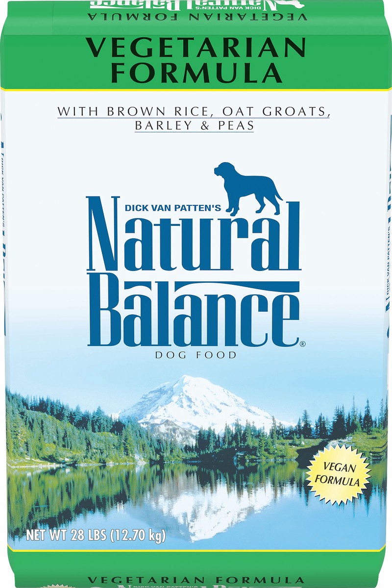 slide 1 of 8, Natural Balance Vegetarian Formula Dog Food 28 lb, 28 lb