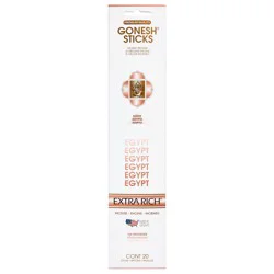 Gonesh Incense Extra Rich Egypt Incense Air Freshener 20 ea