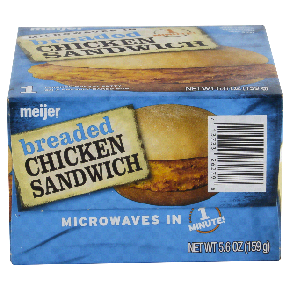 slide 4 of 4, Meijer Breaded Chicken Sandwich, 5.6 oz