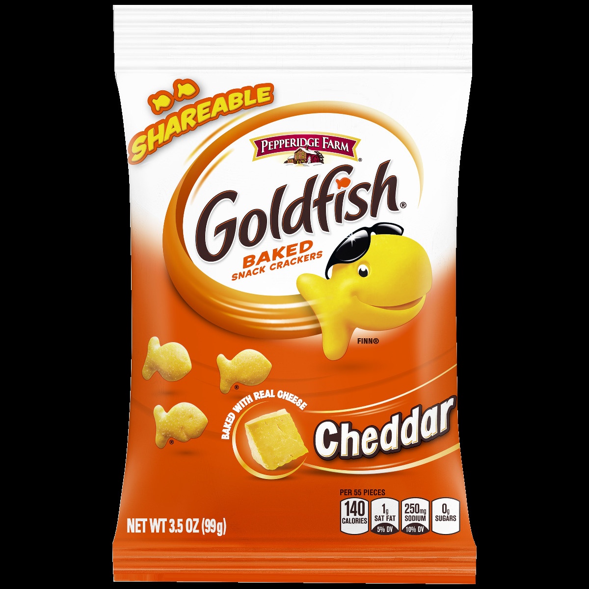 slide 1 of 1, Pepperidge Farm Cheddar Crackers, Shareable Pouch, 3.5 oz