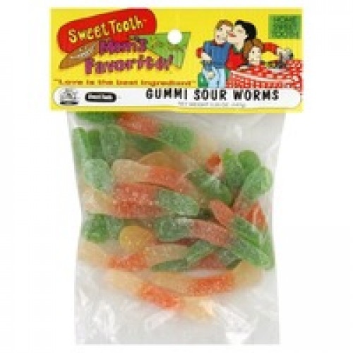 slide 1 of 1, Sweet Tooth Gummi Sour Worms, 4.25 oz