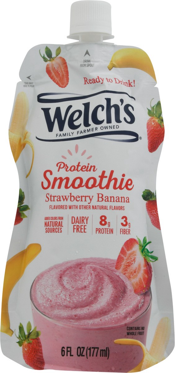 slide 6 of 9, Welch's Strawberry Banana Protein Smoothie 6 fl oz, 6 fl oz