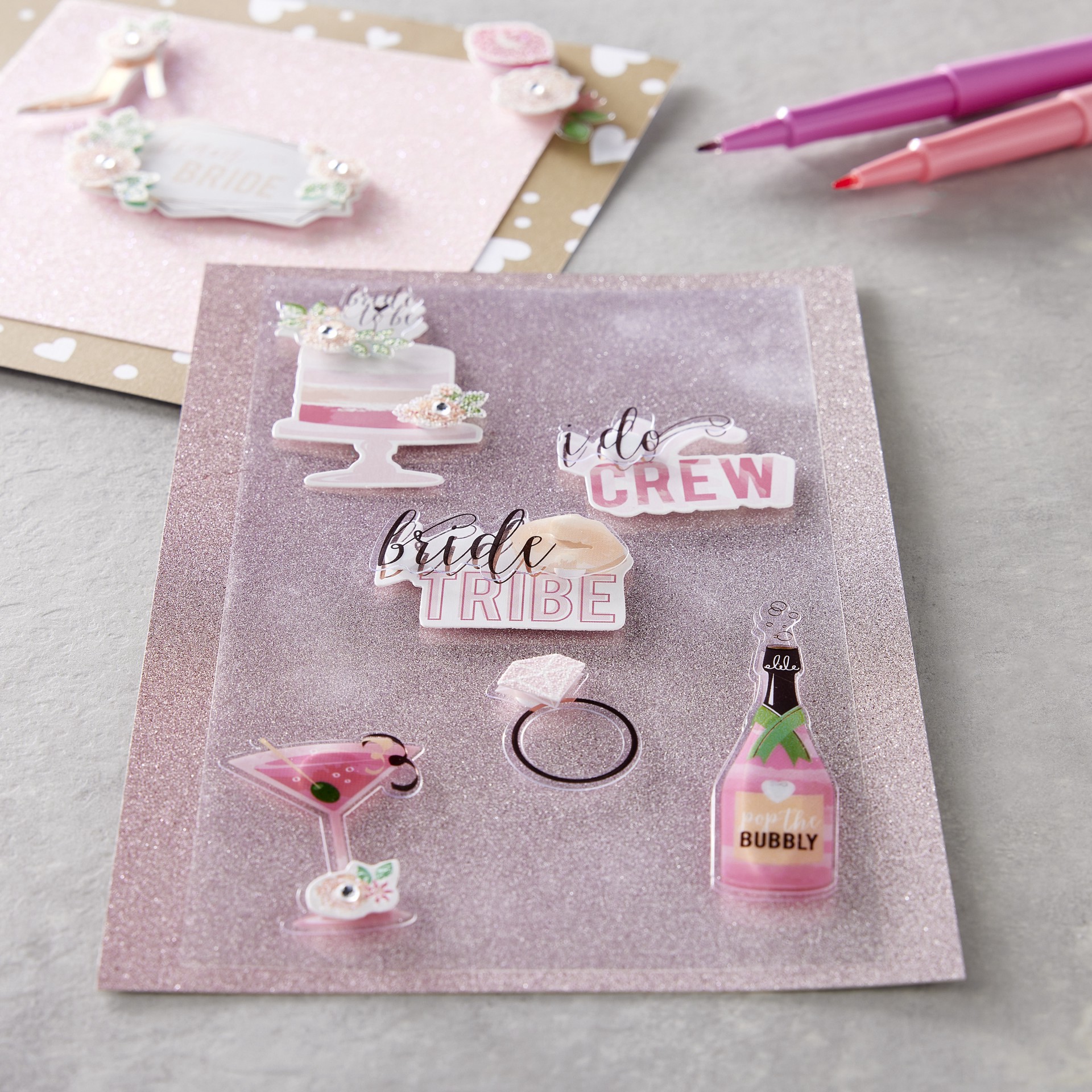 slide 2 of 4, Wedding Party Dimensional Stickers By Recollections, 3.88 in x 7 in