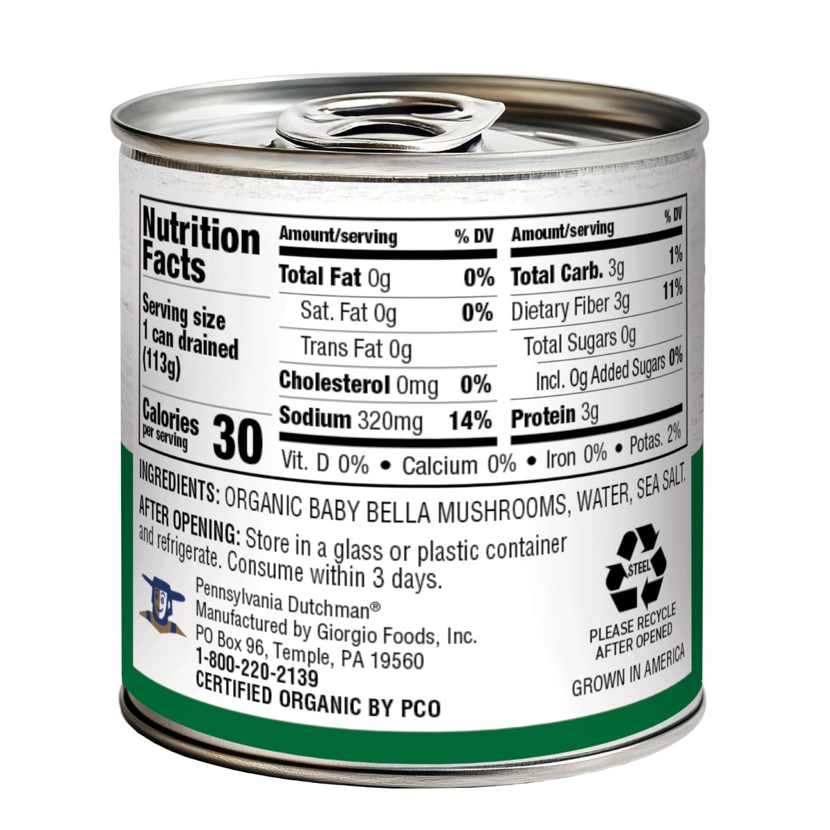 slide 2 of 2, Pennsylvania Dutchman Organic Sliced Baby Bella Mushrooms 4 oz, 4 oz