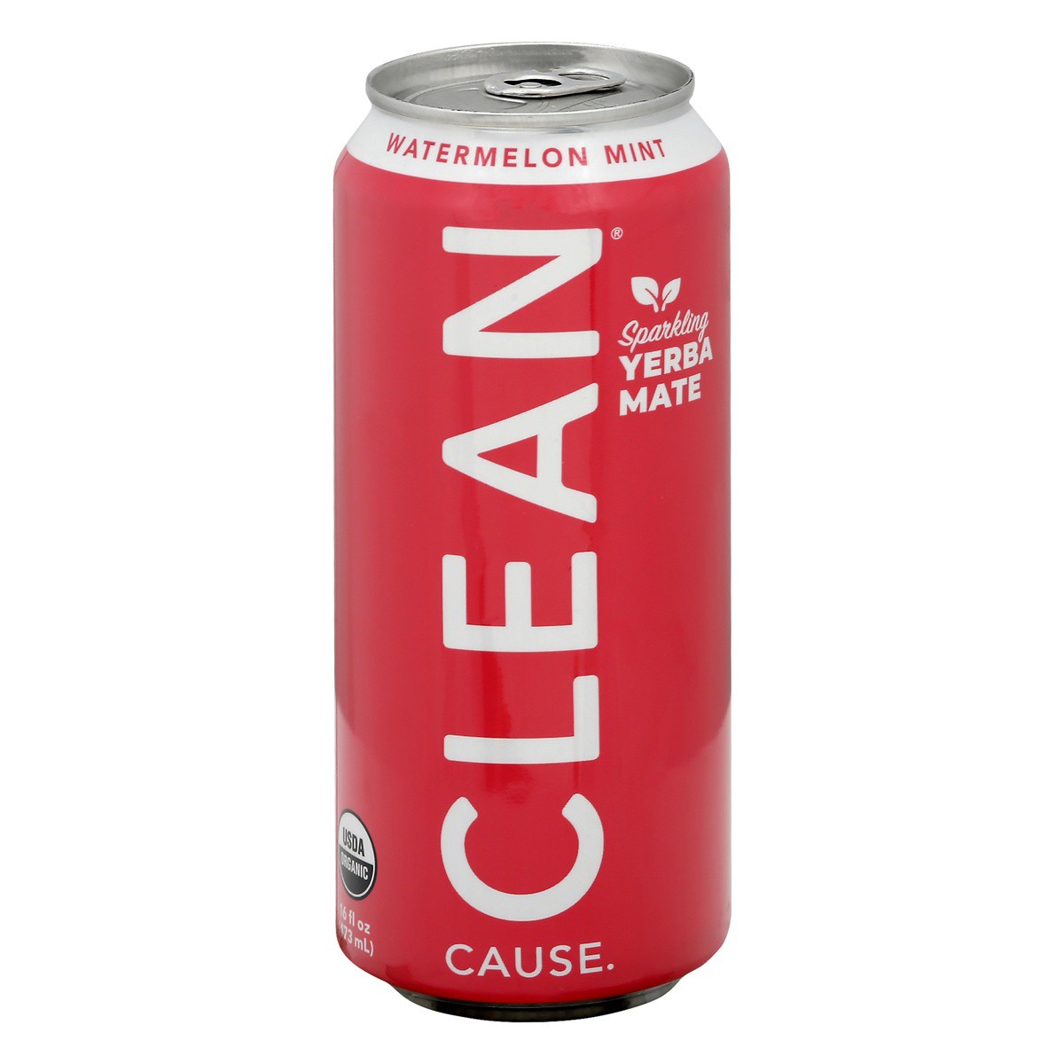 slide 1 of 9, Clean Cause Watermelon Mint Yerba Sparkling - 16 oz, 16 oz