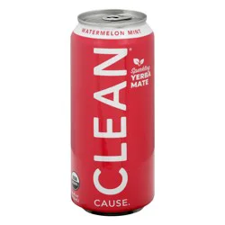 Clean Cause Watermelon Mint Yerba Sparkling - 16 oz