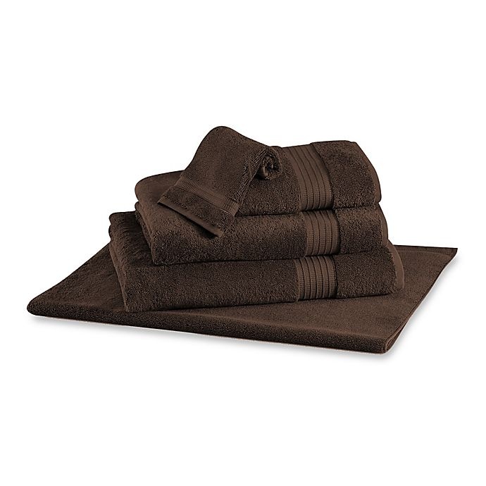 slide 1 of 1, Frette At Home Milano Washcloth - Chocolate, 1 ct