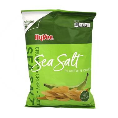 slide 1 of 1, Hy-Vee Sea Salt Plantain Chips, 4.4 oz