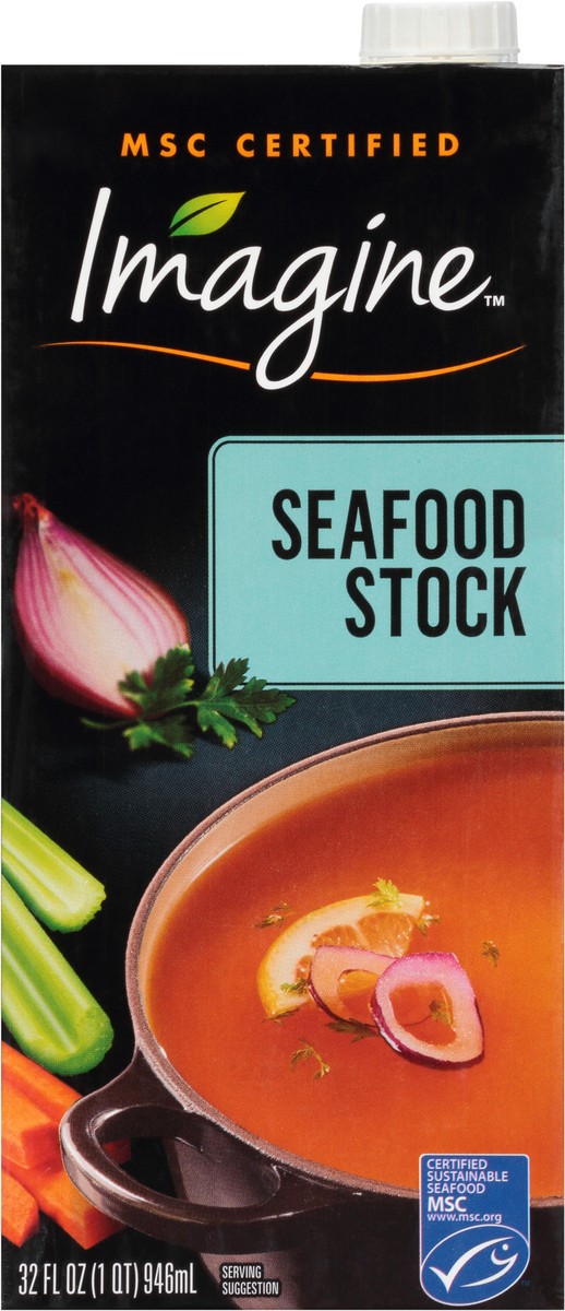 slide 8 of 10, Imagine Organic Seafood Stock, 32 fl oz