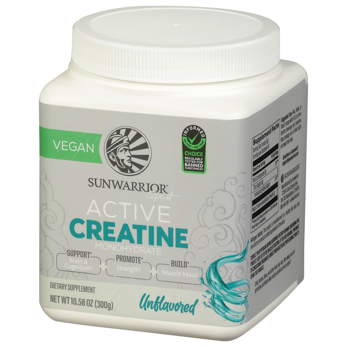 slide 6 of 9, Sunwarrior Sport Vegan Active Monohydrate Unflavored Active Creatine 10.58 oz, 1 ct