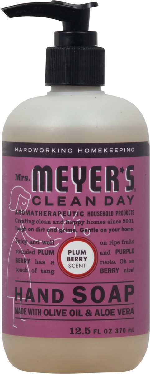 slide 1 of 13, Mrs. Meyer's Clean Day Plum Berry Scent Hand Soap 12.5 fl oz, 12.5 oz