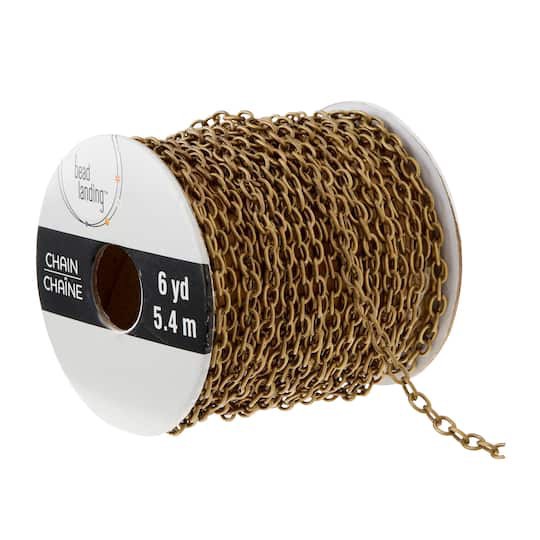 slide 1 of 3, Oxidized Brass Chain Spool By Bead Landing, 6 yd