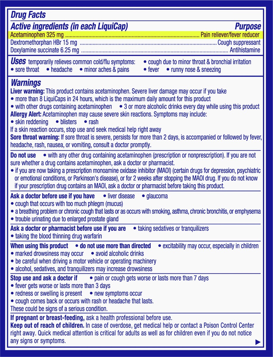 slide 3 of 11, Vicks Nyquil Cold & Flu Nighttime Relief Liquicaps, 8 ct