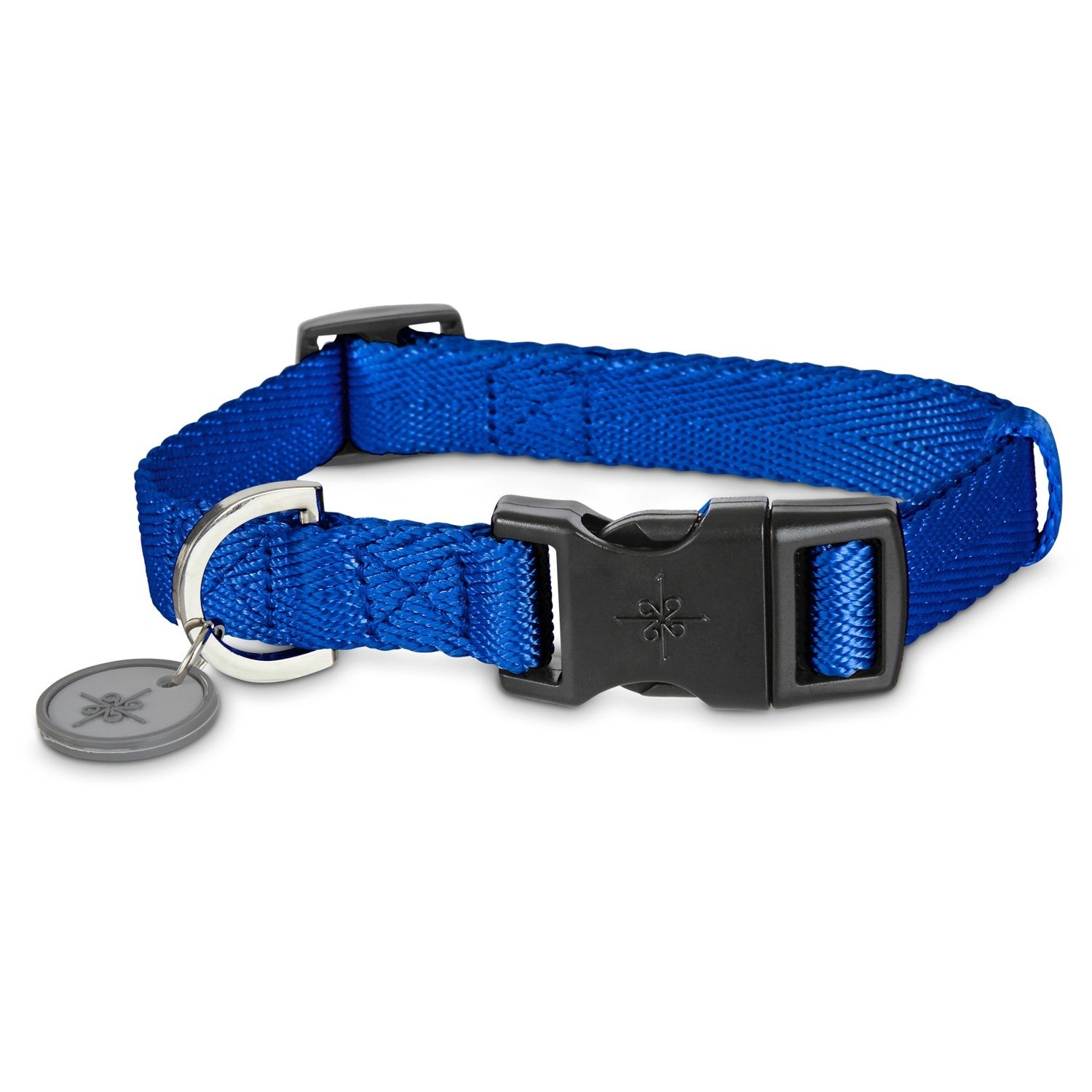 slide 1 of 1, Good2Go Adjustable Blue Nylon Dog Collar, M