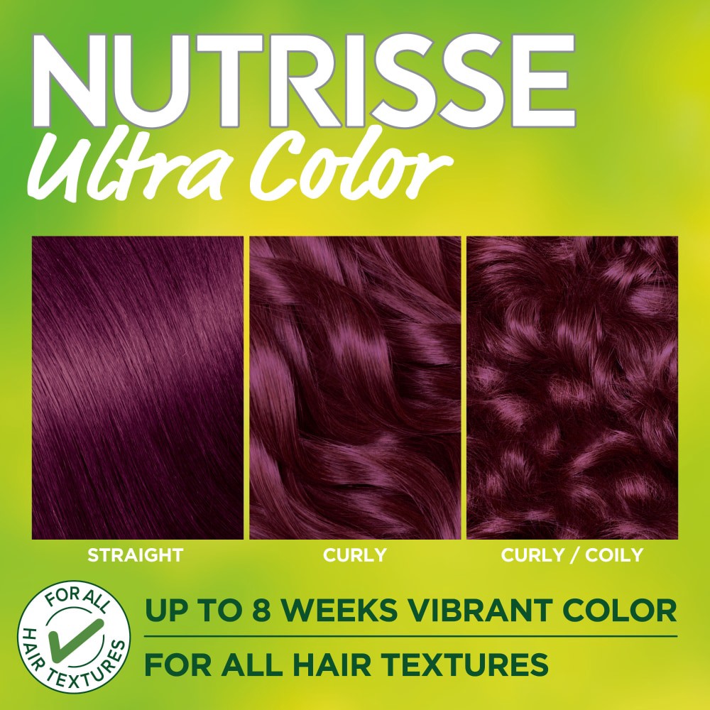 slide 3 of 6, Garnier Ultra Color V2 Dark Intense Violet Nourishing Bold Permanent Hair Color Creme, 1 ct