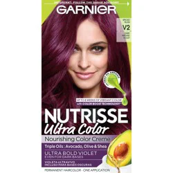 Garnier Ultra Color V2 Dark Intense Violet Nourishing Bold Permanent Hair Color Creme