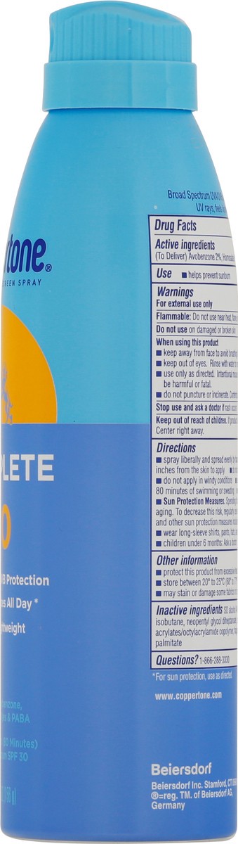 slide 8 of 9, Coppertone Complete Spf 30 Spray 5.5Oz, 5.5 oz
