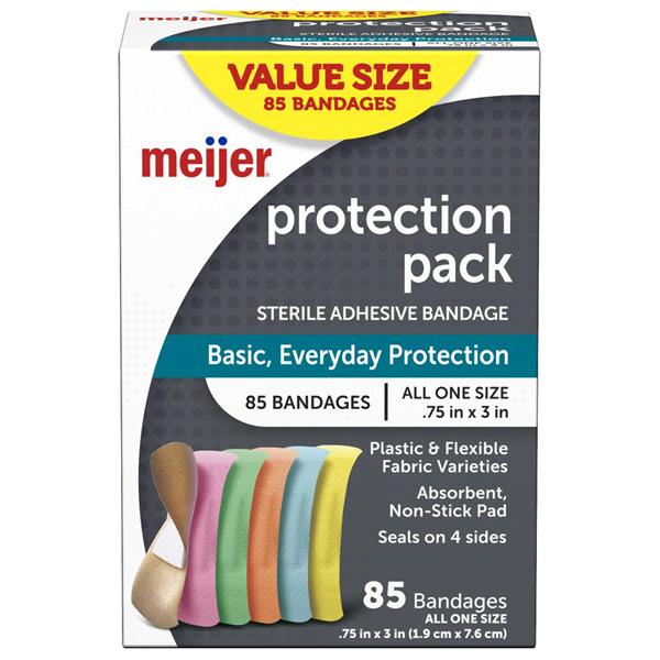 slide 1 of 1, Meijer Kids Assorted Bandages, 1 Size, 85 ct