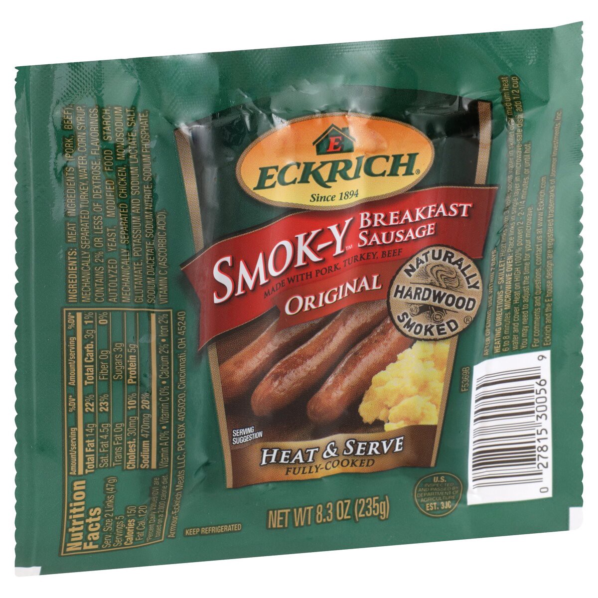 slide 2 of 8, Eckrich Smok-Y-Links Original Breakfast Sausage, 8.3 oz, 8.3 oz