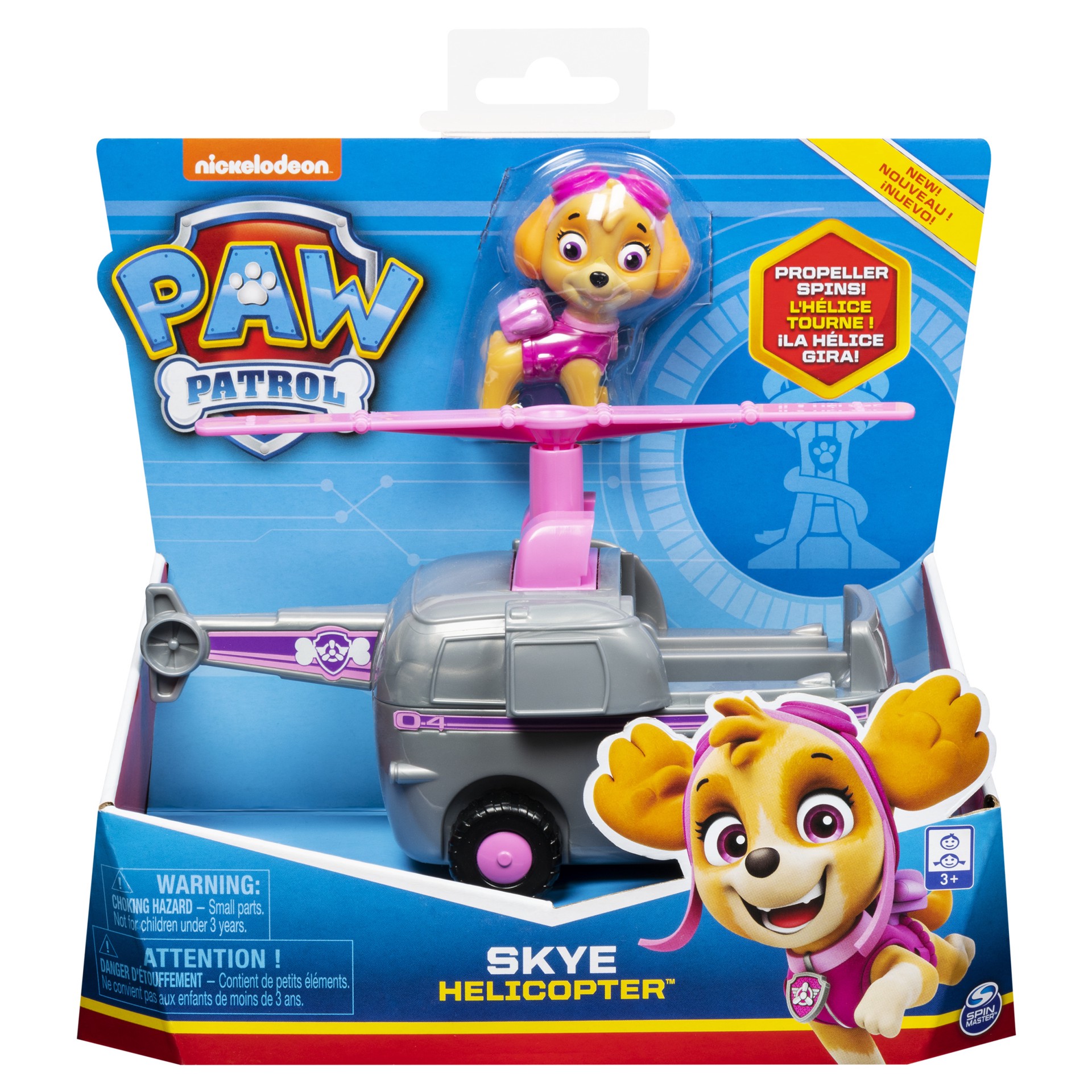 slide 3 of 5, PAW Patrol, Skye''s Helicopter Vehicle with Collectible Figure, for Kids Aged 3 and Up, 1 ct