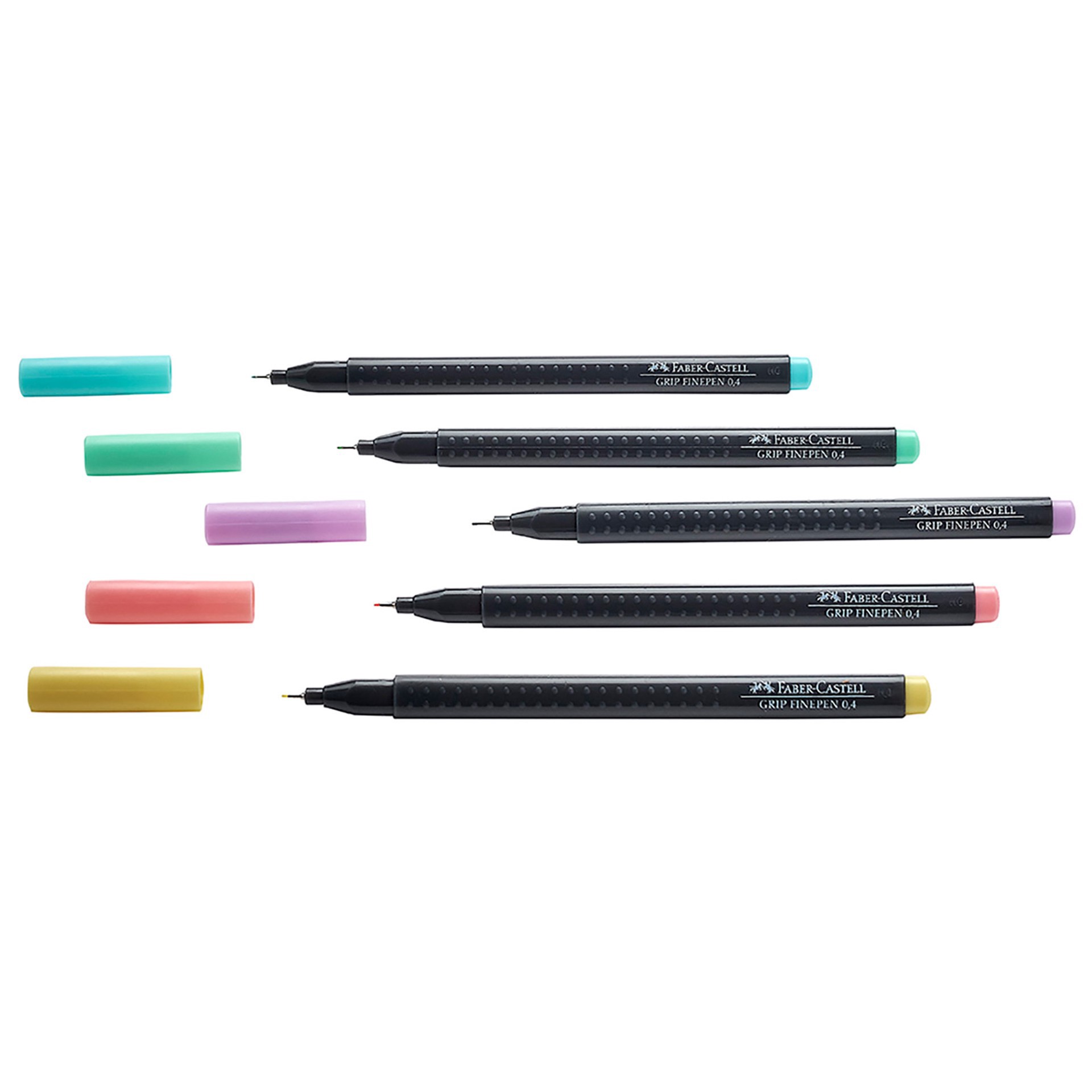 slide 2 of 3, Faber-Castell Pastel Colors Grip Finepen Set, 0.4 mm