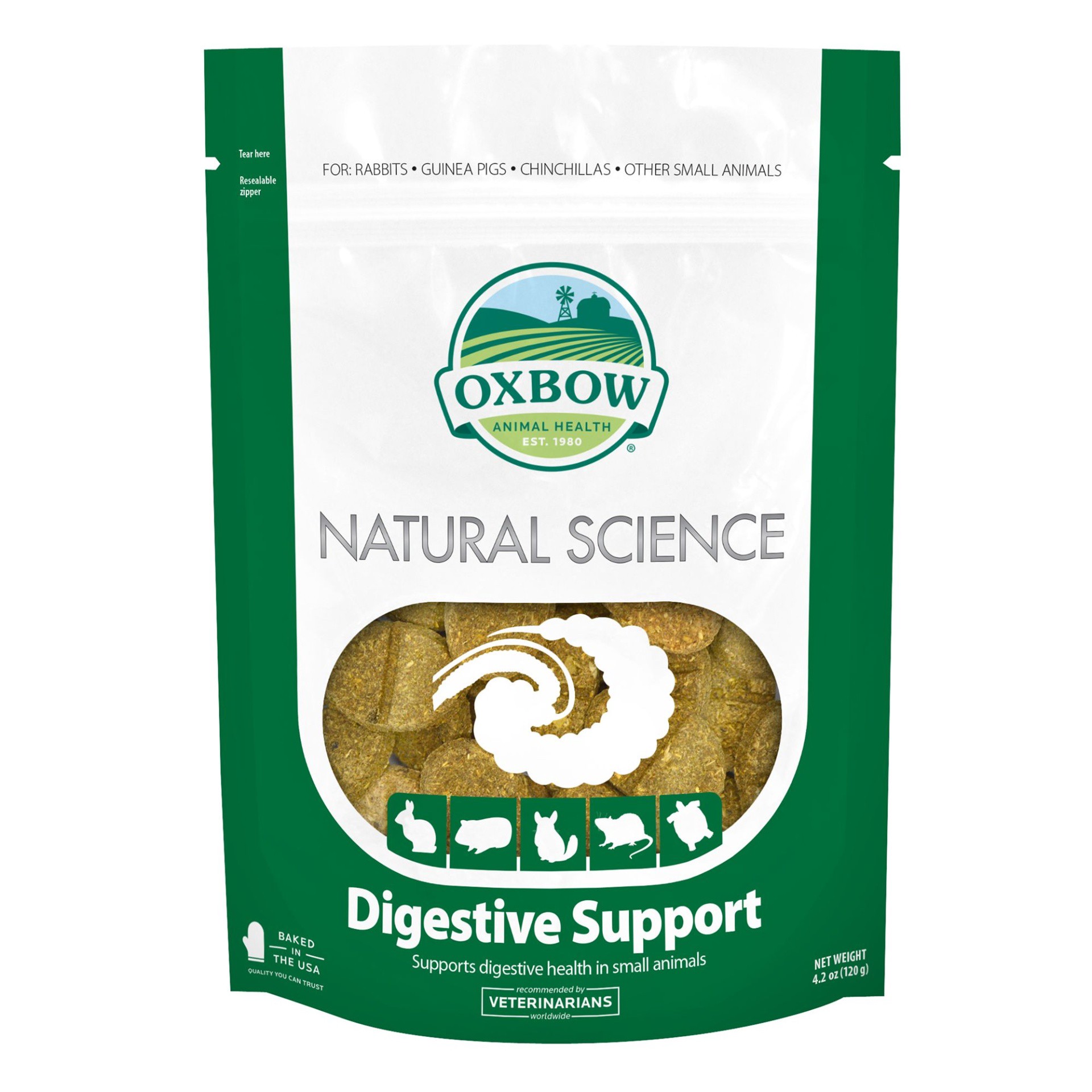 slide 1 of 1, Oxbow Natural Science Digestive Support Small Animal Supplement, 1 ct