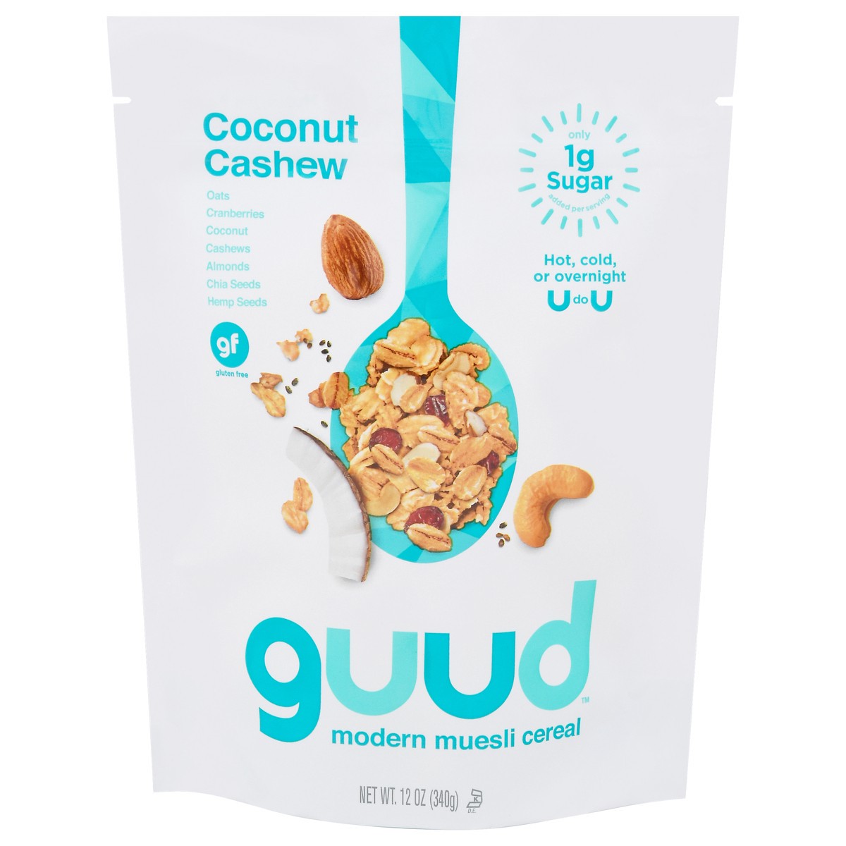 slide 1 of 9, Guud Coconut Cashew Muesli 12 oz, 12 oz