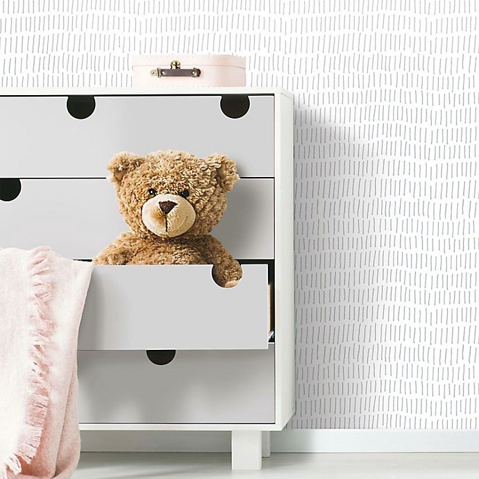 slide 6 of 9, RoomMates Tick Marks Peel & Stick Wallpaper, 1 ct