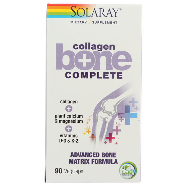 slide 1 of 1, Solaray Collagen Bone Complete, 90 ct