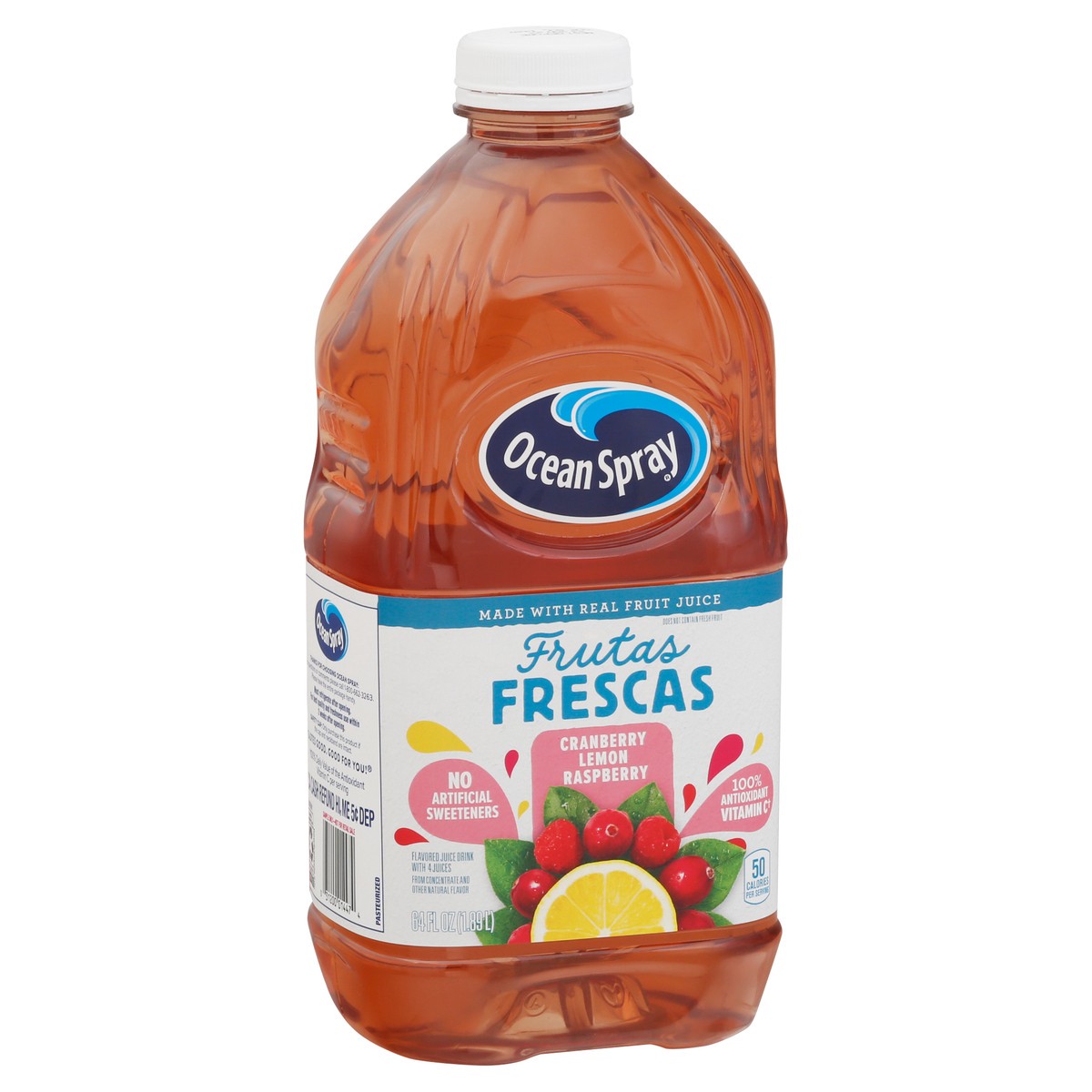 slide 2 of 9, Ocean Spray Frutas Frescas Cranberry Lemon Raspberry Juice Drink 64 fl oz, 64 fl oz