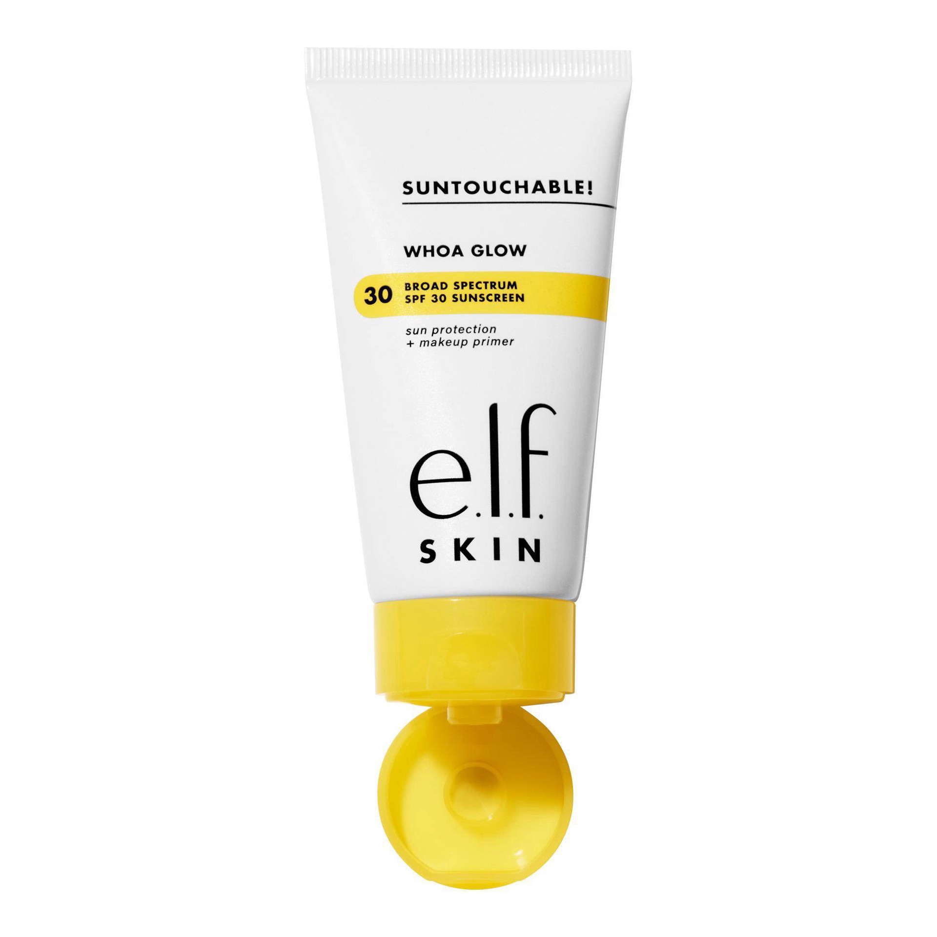 slide 5 of 17, e.l.f. SPF 30 Whoa Glow Sunbeam Sun Protection + Makeup Primer 1.69 fl oz, 1.69 fl oz