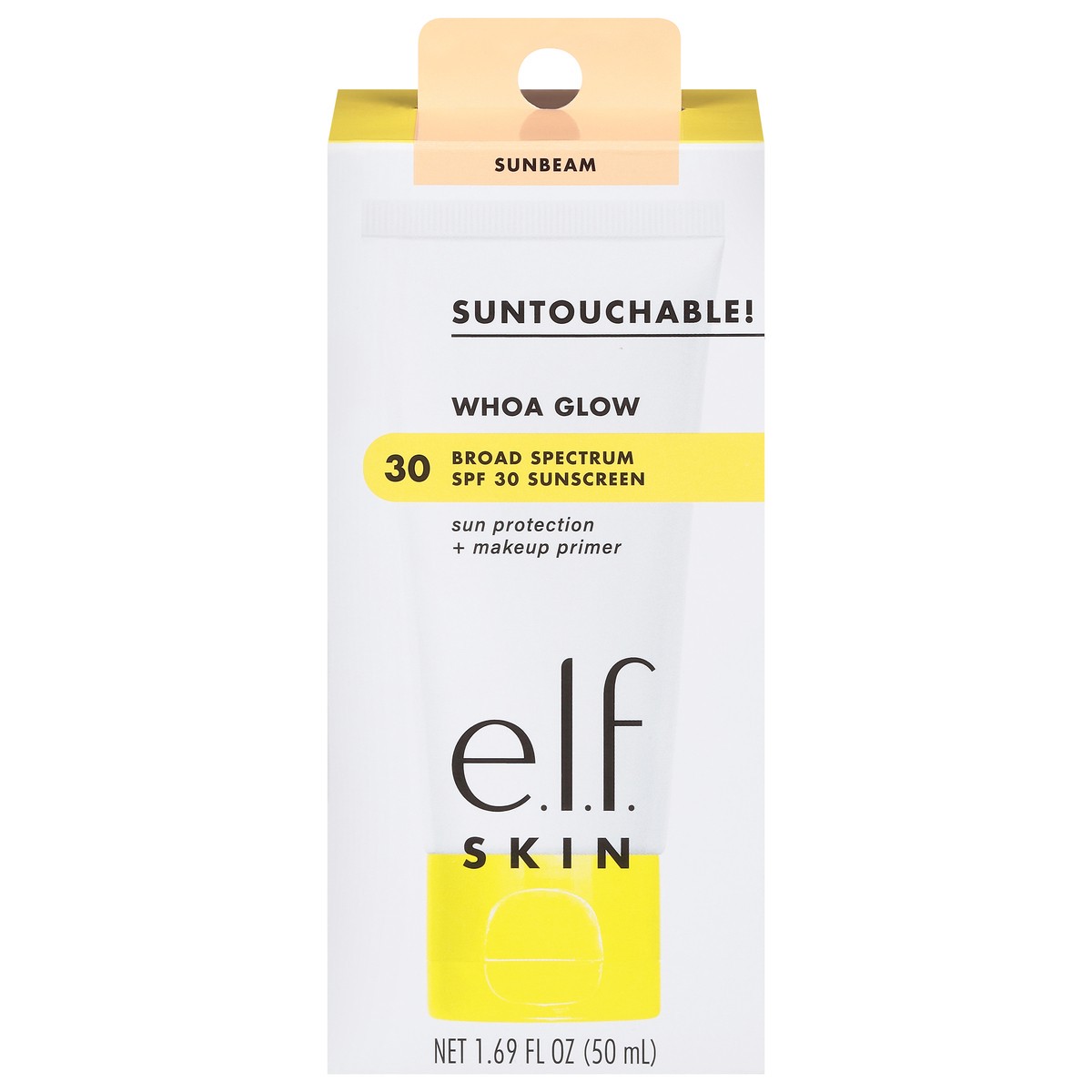 slide 1 of 17, e.l.f. SPF 30 Whoa Glow Sunbeam Sun Protection + Makeup Primer 1.69 fl oz, 1.69 fl oz