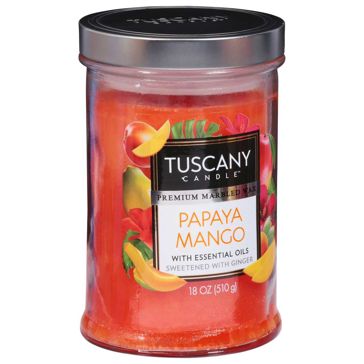 slide 7 of 9, Tuscany Candle Papaya Mango Scented Jar Candle - Orange, 1 ct