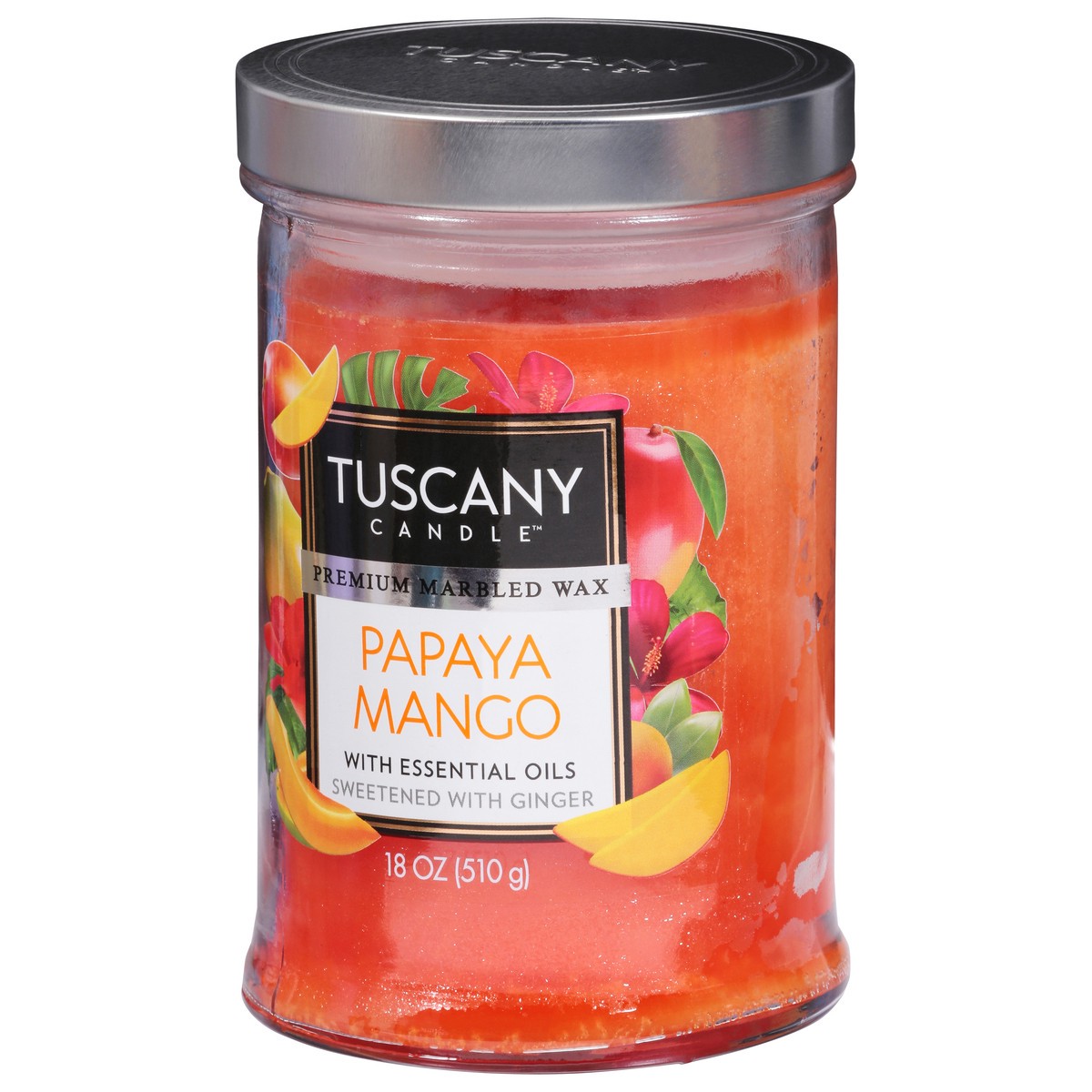 slide 9 of 9, Tuscany Candle Papaya Mango Scented Jar Candle - Orange, 1 ct