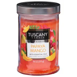 Tuscany Candle Papaya Mango Scented Jar Candle - Orange