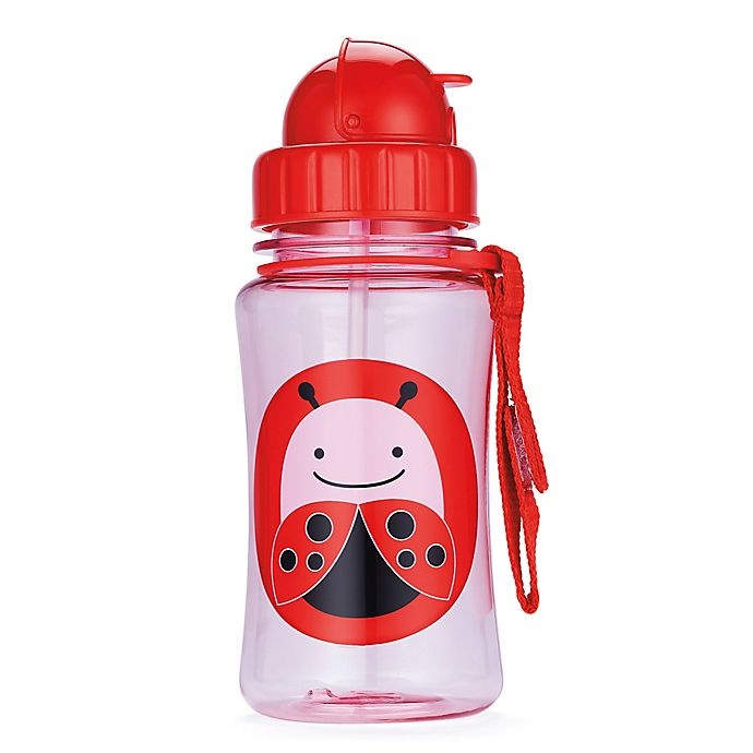 slide 1 of 3, Skip Hop SKIP*HOP Zoo Ladybug Straw Bottle, 12 oz