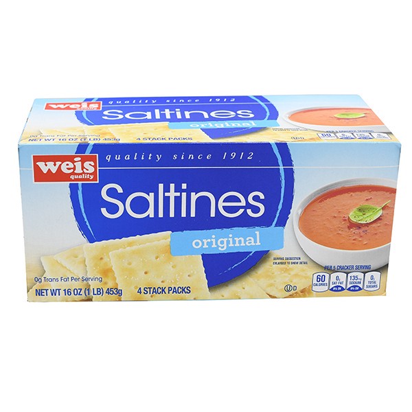 slide 1 of 6, Weis Quality Original Saltines Cracker, 16 oz