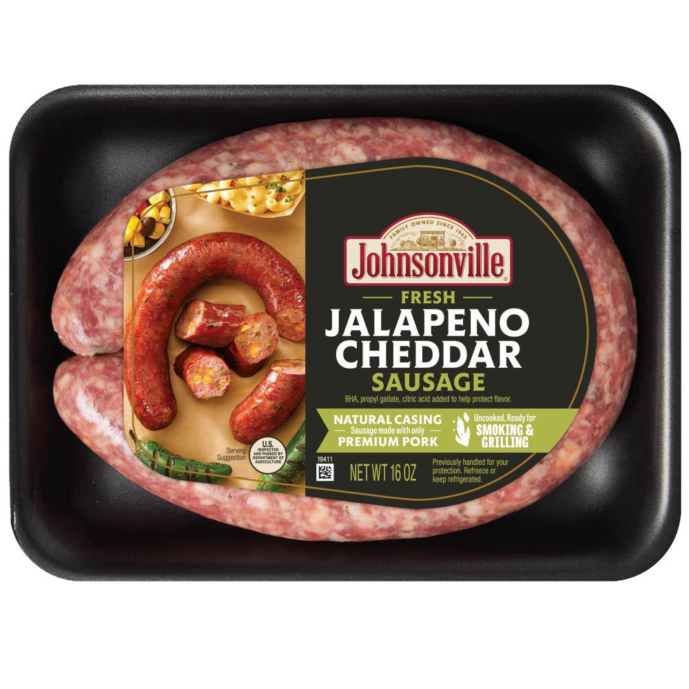 slide 1 of 1, Johnsonville® Jalapeno Cheddar Rope Sausage, 16 oz