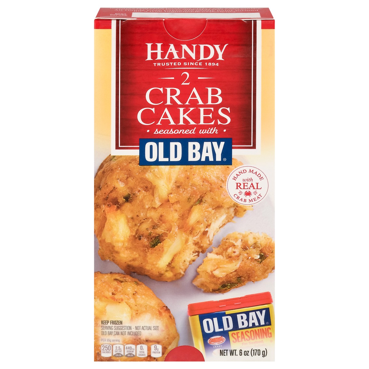 slide 1 of 4, Handy Handmade Crab Cakes 2 ea, 2 ct