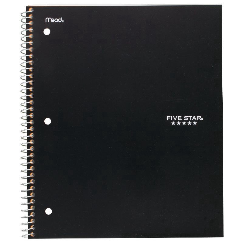 slide 6 of 11, Five Star 1 Subject College Ruled Spiral Notebook (Colors May Vary), 1 ct