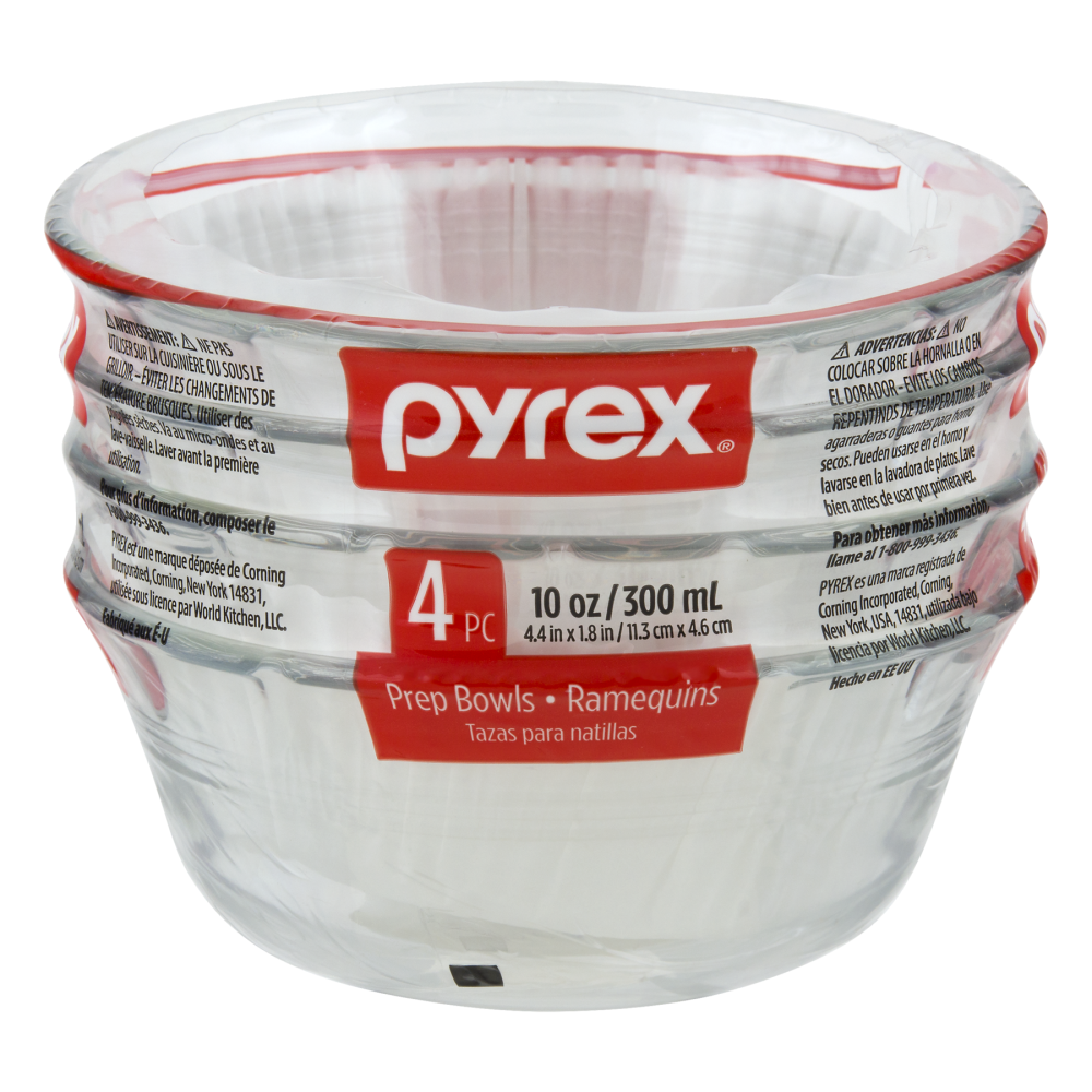slide 1 of 1, Pyrex Dessert Dish 1, 4 ct; 10 oz