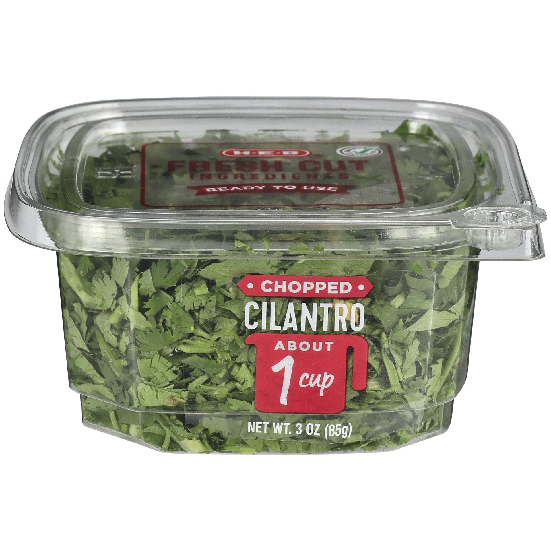 slide 1 of 1, H-E-B Fresh Chopped Cilantro, 3 oz