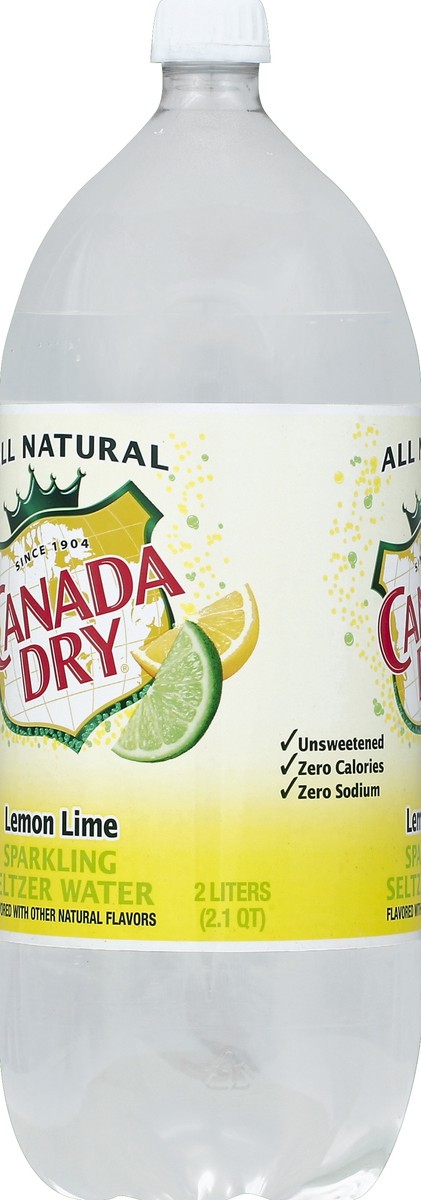 slide 4 of 4, Canada Dry Lemon Lime Seltzer - 2 liter, 2 liter