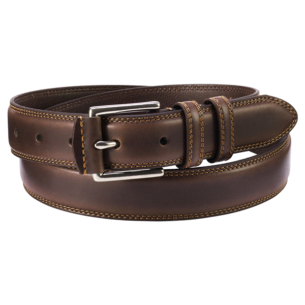 slide 1 of 1, VP Racing Fuels Brown Leather Belt Stitch, Size 34, 1 ct